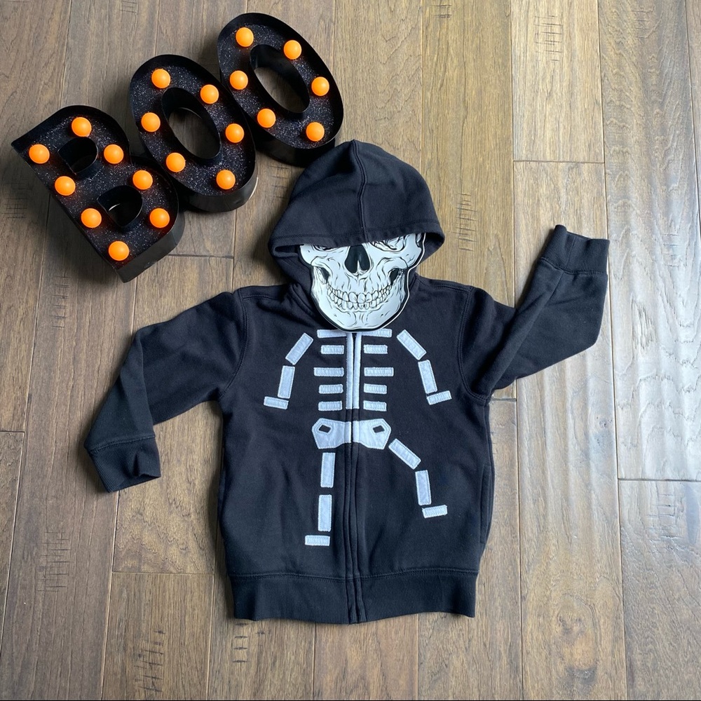 Cute Skeleton Zip Up Jacket